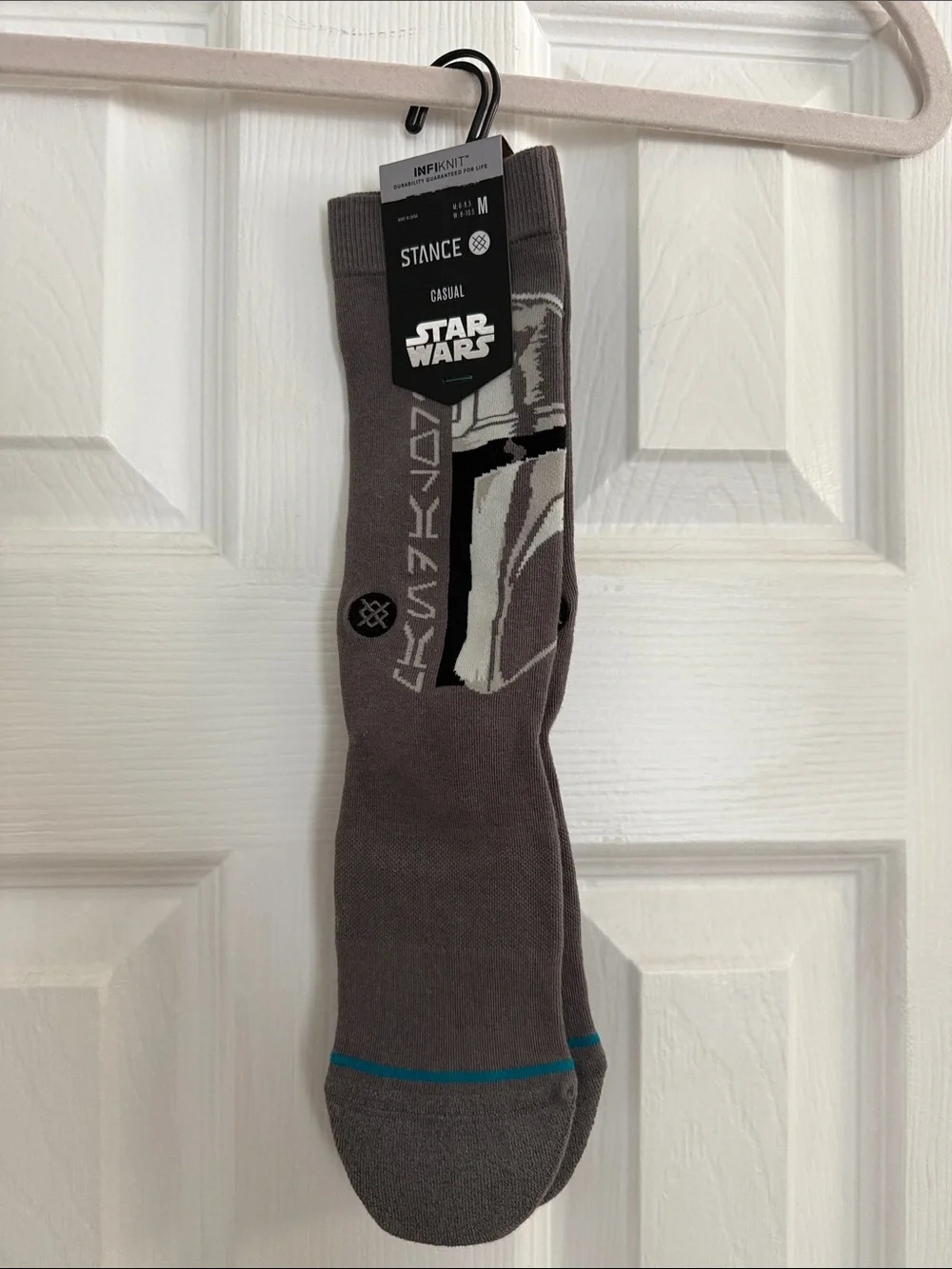 Stance Star Wars Kylo Ren Crew Socks - Gray with Blue Accent